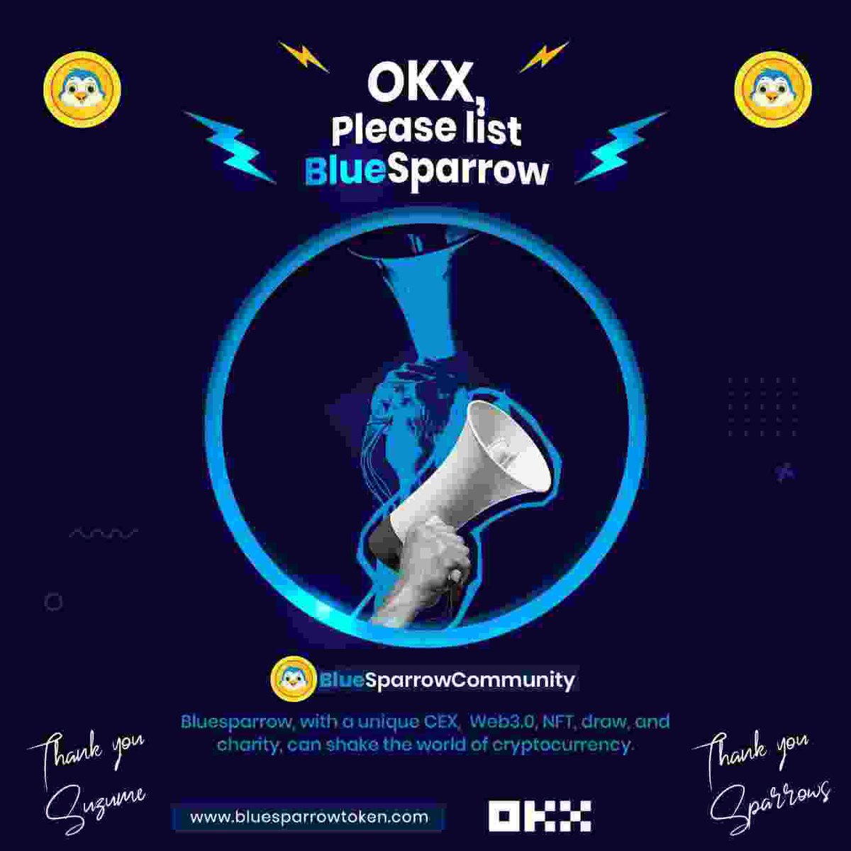 hmomeni275's tweet photo. @okx This means that when you buy #BlueSparrow, you are holding the official native token to a centralized exchange, #BlueBit 

Take a look! https://t.co/TbvyEsUhi1 https://t.co/POXmltbLN8