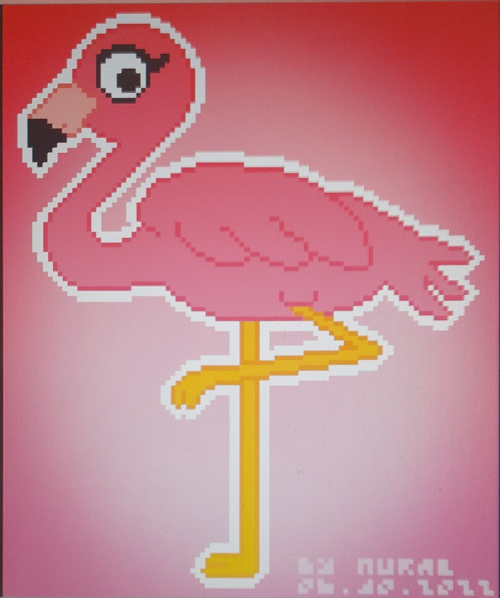 nuralsblog's tweet photo. A flamingo. π¦©
#Flamingo #bird #art #pixelart #dailydrawingchallenge #latestversion #NuralsBlog https://t.co/0uCOQSSQvt