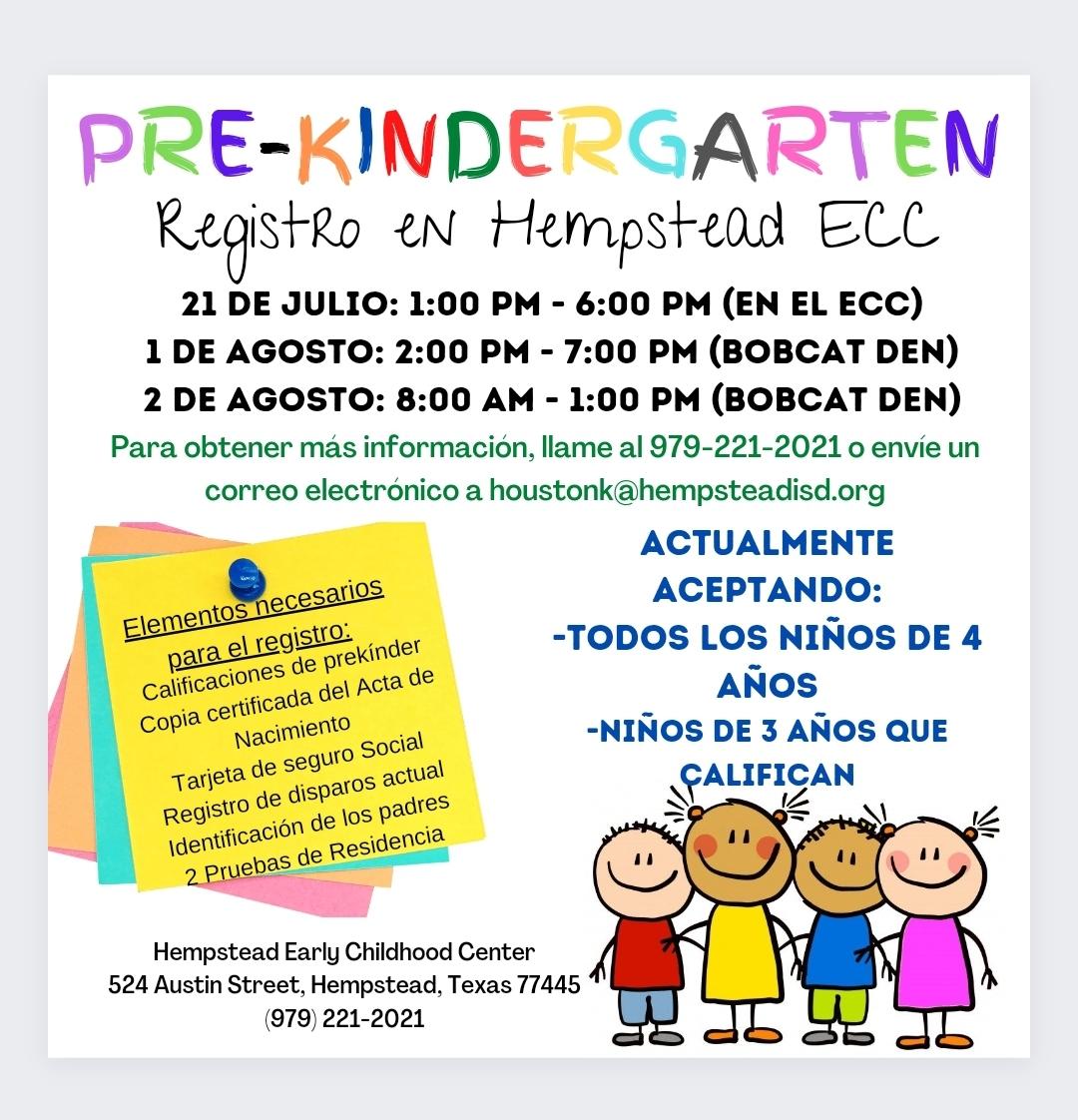 Hempstead ECC Pre-K Registration