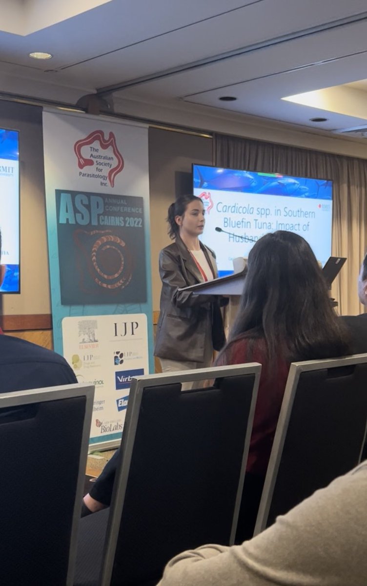 MelissaCarabott's tweet photo. Had a great time presenting my Honours research last week at the 2022 @AS_Para Conference in Cairns! Was such an amazing experience - thank you for the opportunity #2022ASP ๐๐งฌ๐ฉ๐ฝโ๐ฌ https://t.co/CGsZrncjxD