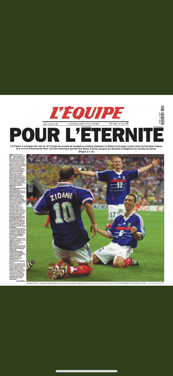a2linefrancois's tweet photo. 12 juillet…il y a 24 ans, on pouvait « mourir tranquille mais le plus tard possible ». https://t.co/yTWNz6o0RY