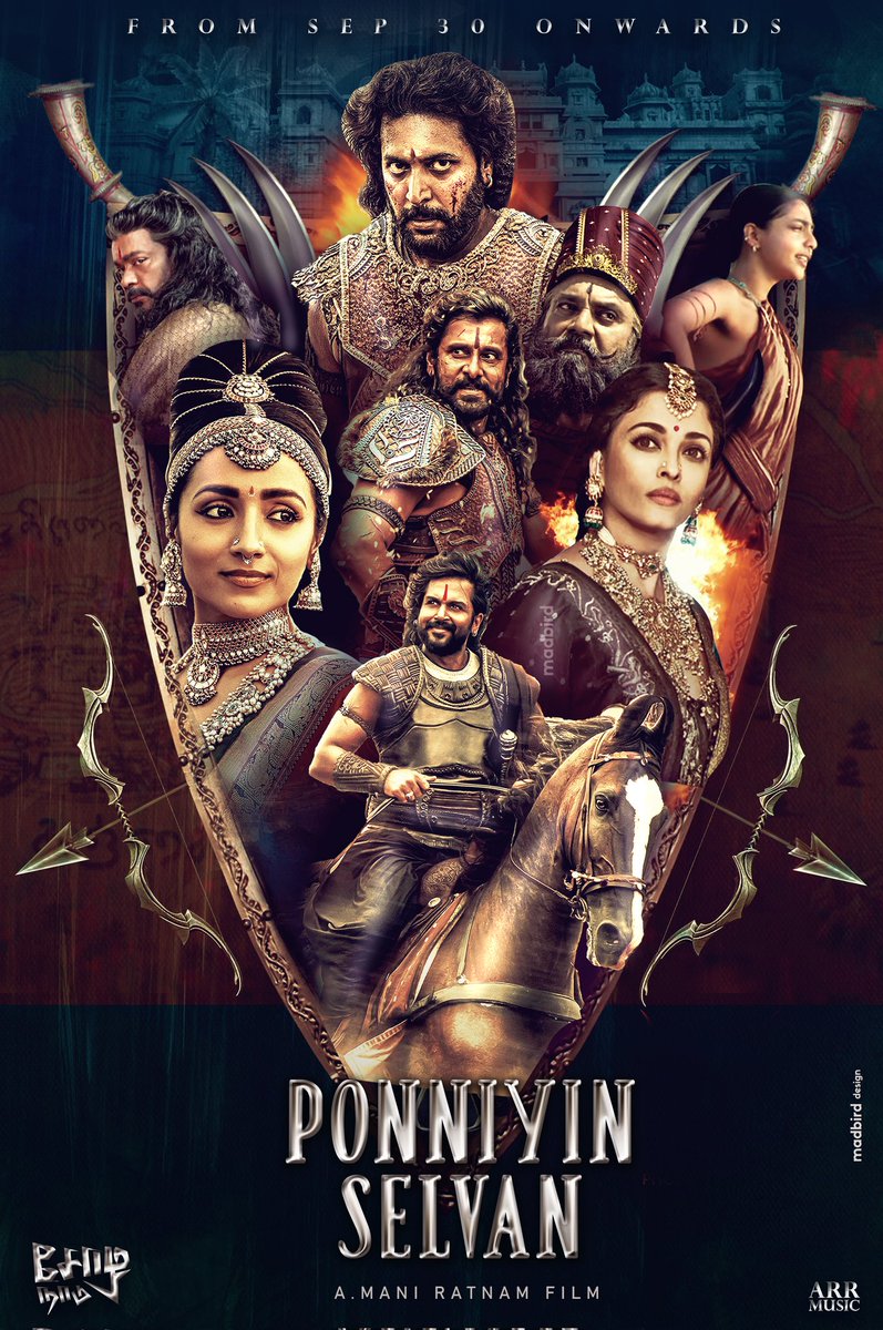Rajsundar_JRfa's tweet photo. Fan-made Poster designs for #PS1 #PonniyinSelvan1 🐯⚔️

C H O L A S are Coming 🏹

Design : @madbirdstudio 

@Karthi_Offl @actor_jayamravi @trishtrashers @realsarathkumar @rparthiepan @arrahman @LycaProductions #AiswaryaLekshmi https://t.co/DJYdMVqrU0