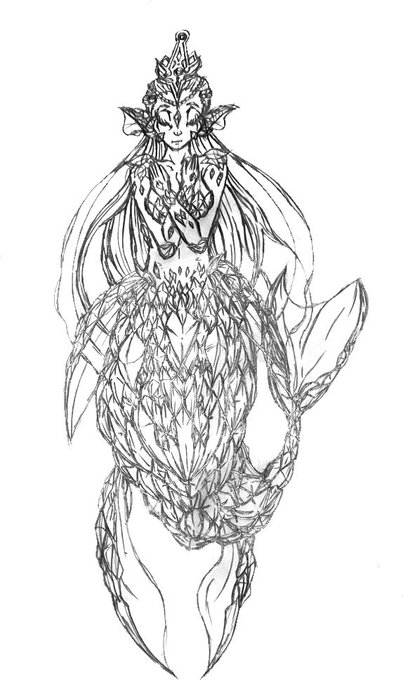 人魚のイラストのtwitterイラスト検索結果
