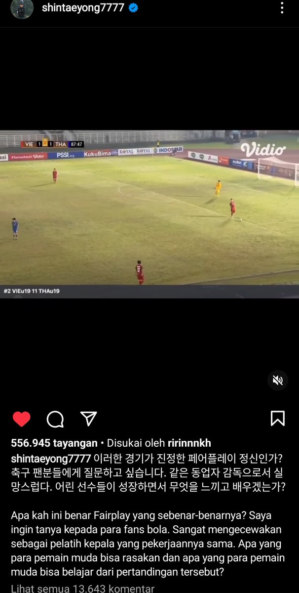 Kilam12M's tweet photo. Definisi yang serius kalah sama yang main main.
#FIFA #AFFU19 #notfairplay https://t.co/wUKUHpgWYR