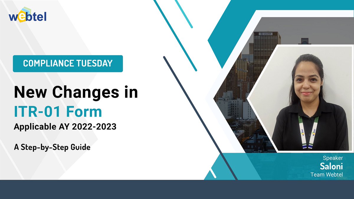 webteldotin's tweet photo. 🔹Compliance Tuesday🔹

New Video is Out Now

NEW CHANGES IN ITR 01 Form Applicable AY 2022 23

Watch the full video at  >> 

https://t.co/3SkN3BIQ84
.
.
#ComplianceTuesday  #ITR #ITRUpdates #ITR2022 #ITReturns #ITRFiling #Webtel #eComplianceSolution https://t.co/lcTf4PKcBQ