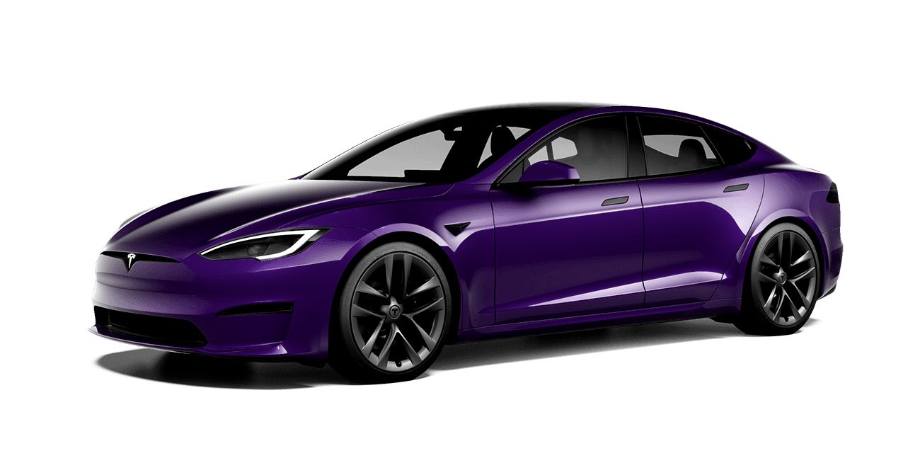 Purple tesla on sale model s