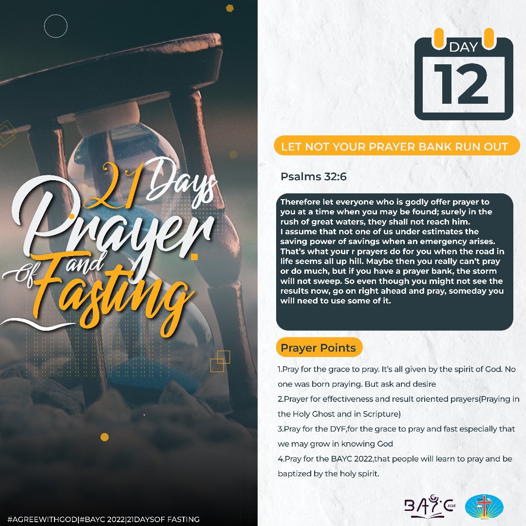 The_DYF's tweet photo. Be blessed with our daily devotional.#BAYCFAST #BAYC2022 #BAYCMARATHAN https://t.co/80ylH0Eagw