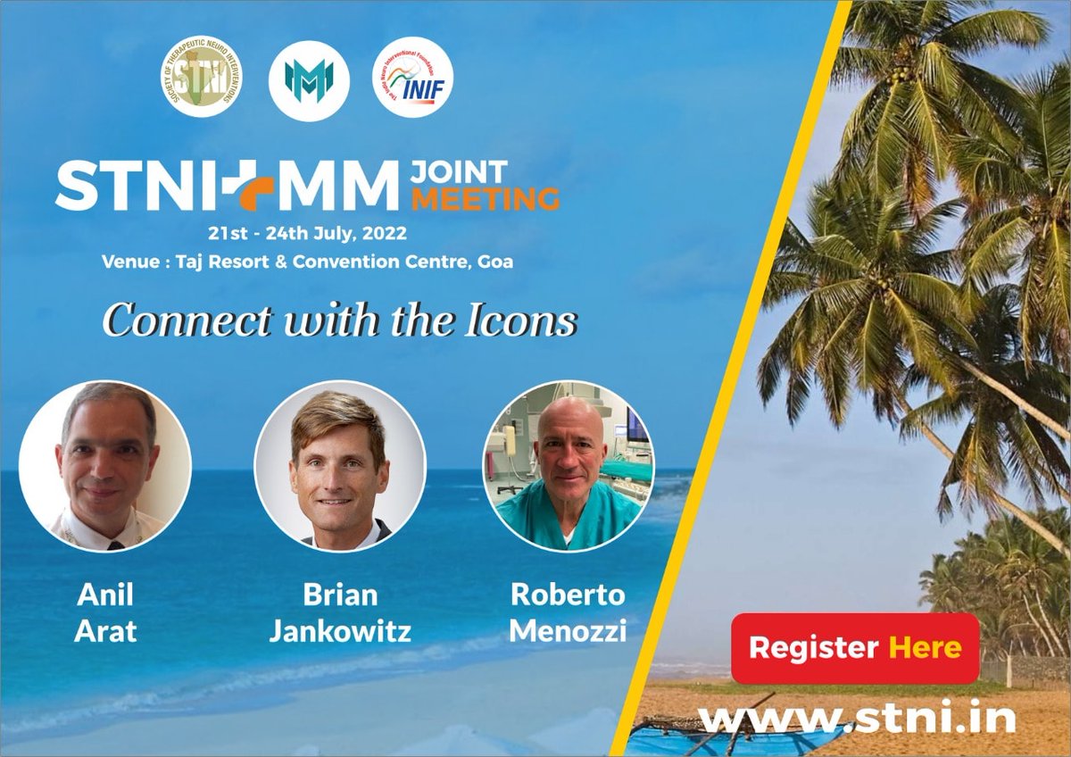 Introducing the Faculty for STNI + MM Joint Meeting, 2022.

#STNI #STNIMM2022 #neurology #neuroradiology #interventionalneuroradiology #neurosurgery #radiology #interventionalneurology #interventionalradiology #inr #meeting