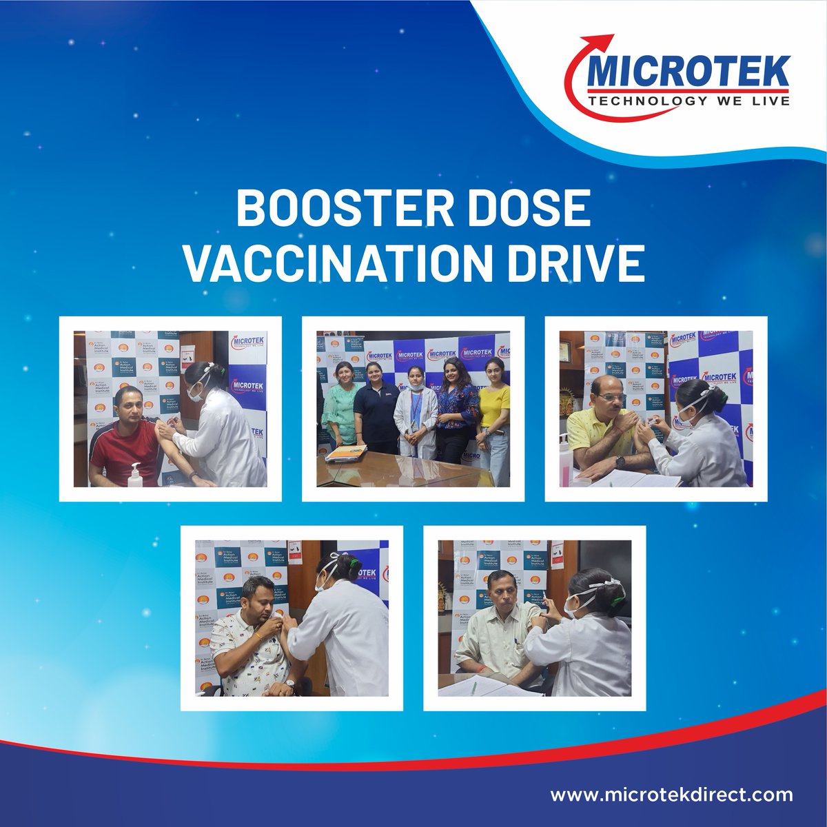 MicrotekOfcl's tweet photo. Microtek arranged a booster vaccination drive for its employees. We believe in delivering promises on time.
#Microtek #MicrotekIndia #TechnologyWeLive #Vaccination #Covid19 https://t.co/FzQUBd8Z0j