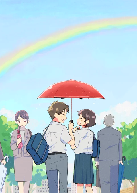 「雨は止んでいるけれど」

#AdobeFresco  #レインボー #AdobePartner 