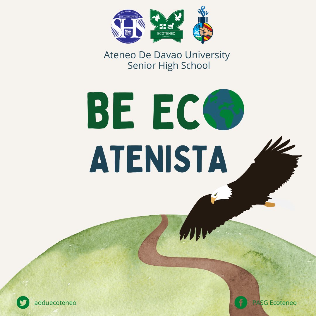 Remember! One step toward eliminating plastic would be achieved if each and every one of us were always responsible for the environmental potential harm.🐢

#LetTheEarthBreath
#EcoteneoMove

Pubmats by: Ecoteneo Committee SMM Department