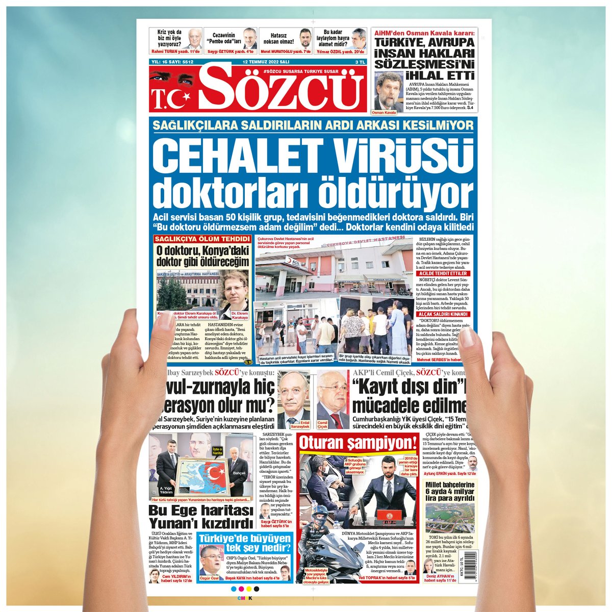 GÜNÜN MANŞETİ 

SAĞLIKÇILARA SALDIRILARIN ARDI ARKASI KESİLMİYOR

CEHALET VİRÜSÜ doktorları öldürüyor!