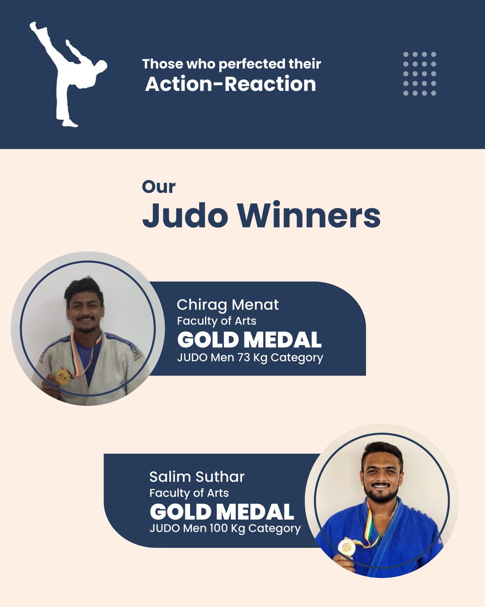 ParulUniversity's tweet photo. Karke Dikhayenge? Arey Karke Dikha Diya!  💪
Hearty congratulations to our sports champions for winning big at the Khel Mahakumbh 2022. 

#sportsatPU #paruluniversity #sports https://t.co/joN4eRIJ3S