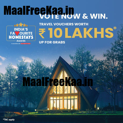 MaalFreeKaa's tweet photo. #VoteAndWin #homestaysofindia #HomeStays #Contest Win #Prize Worth Rs 10 Lakh and more #ContestAlert
#Play Here & #Win #MaalFreeKaa
https://t.co/Bzf1gWpo9y https://t.co/zcqlVSUZKw