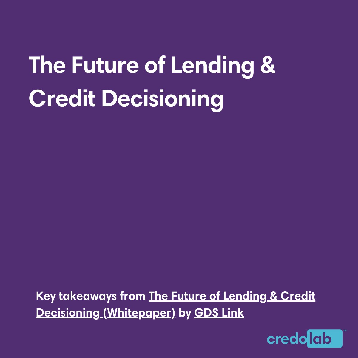 CredoLab's tweet photo. Let's dive into this report by @GDSLink to examine:
1️⃣ The digitisation of financial institutions
2️⃣ More than traditional credit decisioning models
3️⃣ Better decisioning &amp; risk management evolution
4️⃣ Future changes &amp; challenges

Read more: https://t.co/E0yL5Y2hvV
#credolabnews https://t.co/2nwKLOxv3L