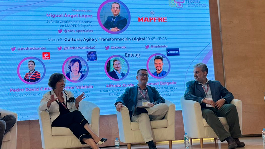 entelgy's tweet photo. @entelgy destaca la solidez del Mindset Agile en el VIII Congreso de Gestión del Cambio
@azurdo participó el 7 de julio en el #CongresoGCambio de @InstitutoMym. Así se demostró la importancia y la absoluta transversalidad de nuestro #MindsetAgile.
https://t.co/E7sgSOH1qg https://t.co/LAWUJ2Fubs