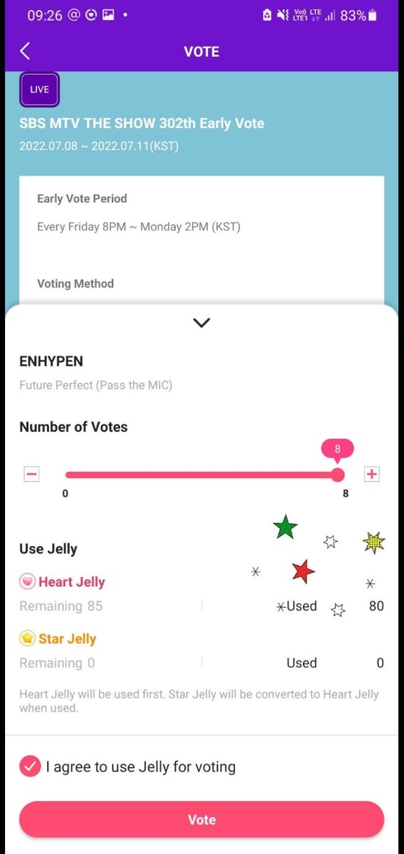 nnishichi's tweet photo. #VATCHvotingproofs @VATCHJellyheart 

additional proofs ^^^ our host added 30 jellies because the deal was completed fast❤️ https://t.co/y2bw9mslvd