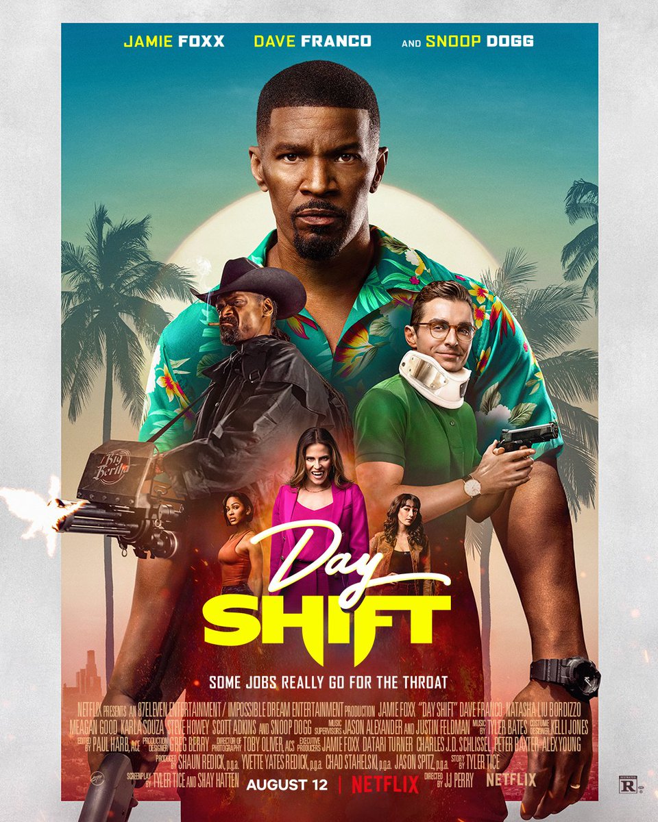 Il_Nerdastro's tweet photo. #JamieFoxx, the Vampire Slayer.
Si preannuncia Stra-Cult, #DayShift, action comedy su #Netflix il 12 Agosto, diretto da J.J. Perry, stunt coordinator per "John Wick".
TRAILER: https://t.co/ybmitlsojO
Nel cast Dave Franco, Meagan Good e Snoop Dogg!

#DayShiftNetflix #Cinema https://t.co/csuCy01e6n