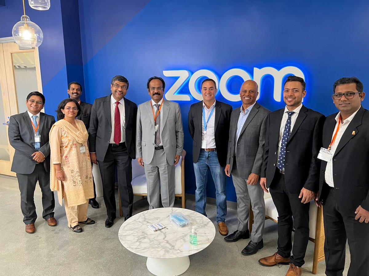 Guidance_TN's tweet image. Hon’ble Minister for Industries, Investment Promotion, and Commerce, Thiru. Thangam Thennarasu met with Mr. Velchamy Sankarlingam, President, Product and Engineering, Zoom and talked about Zoom’s India strategy &amp;amp; expansion plan.
 
#TNinUS #InvestInTN #ThriveInTN #TNmeansBusiness