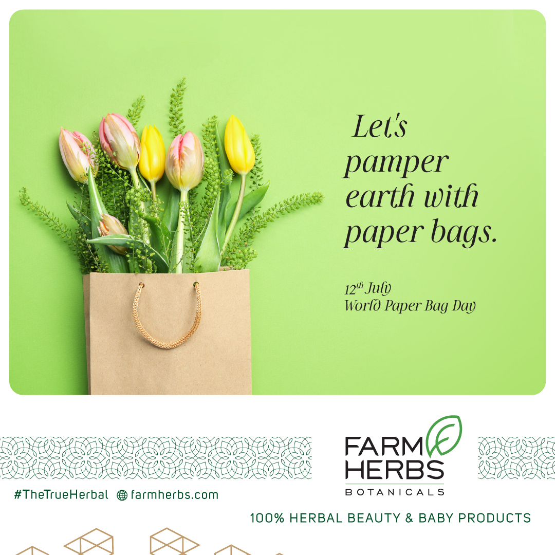 farmherbs100's tweet photo. Let's compose a greener world with bags that decompose. This #WorldPaperBagDay 🛍️ , resolve to say no to Plastic Bags and #UsePaperBags
Let us create a sustainable world for the succeeding generations.
#Farmherbs #TheTrueHerbal #BeautyandBabyCare #TrueNatural https://t.co/syOsAbsAEQ