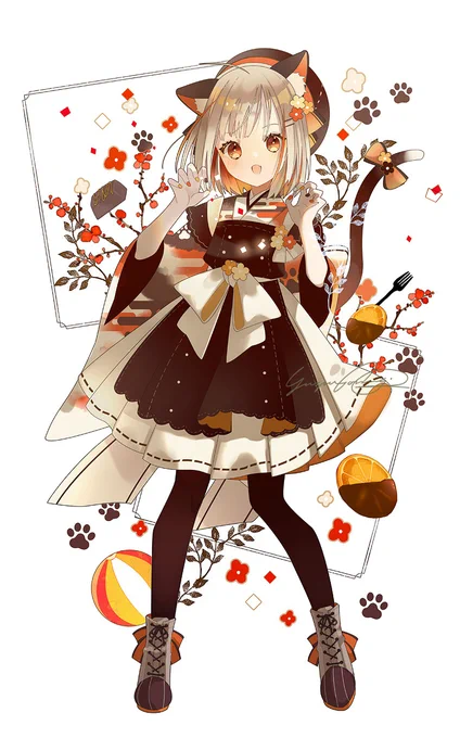 お気に入りの子!こんな感じの女の子描いてます～🐈
#フォロワー10万人以下の絵師が力作を投稿してたくさんのフォローを貰うタグ 