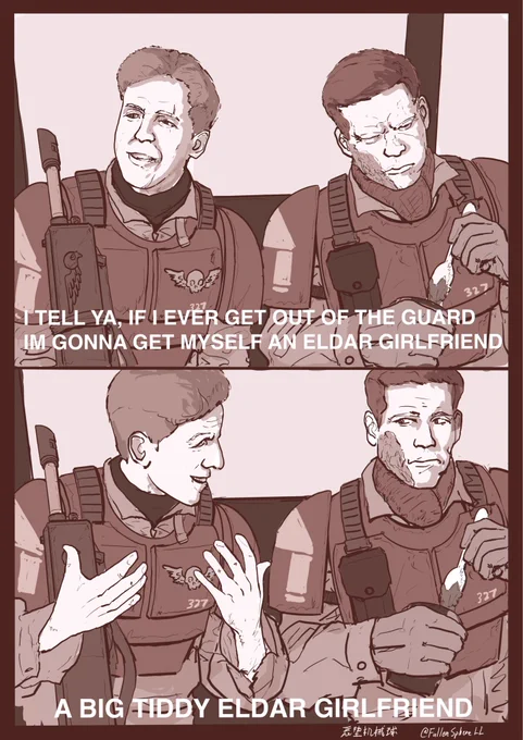 Imperial Guard veterans who fought alongside Yvraine and Guilliman be like: 