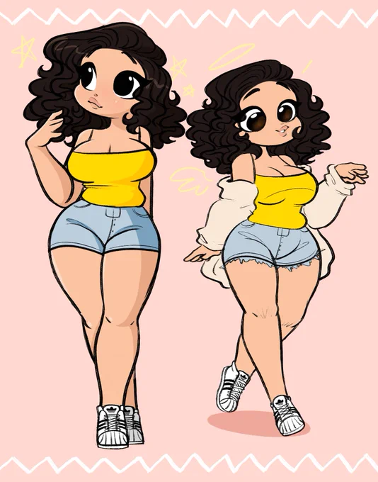 Looking back on the time I drew Jessica's iconic design for the first time
this was 2 years ago,,,Im so proud of myself, she actually looks fat, YESS 