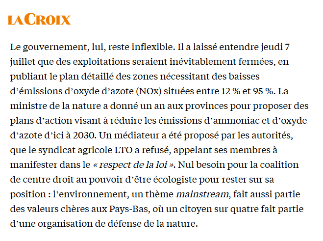 SylvainErnault's tweet photo. Les Bretons devraient s'intéresser à la situation aux Pays-Bas. 👀

La réduction drastique des cheptels décidée par le gouvernement pour lutter contre la crise de l'azote (pollution de l'air et des eaux) provoque d'importantes manifestations agricoles.

https://t.co/i8gXNLM4C3 https://t.co/SeBBsybMrb