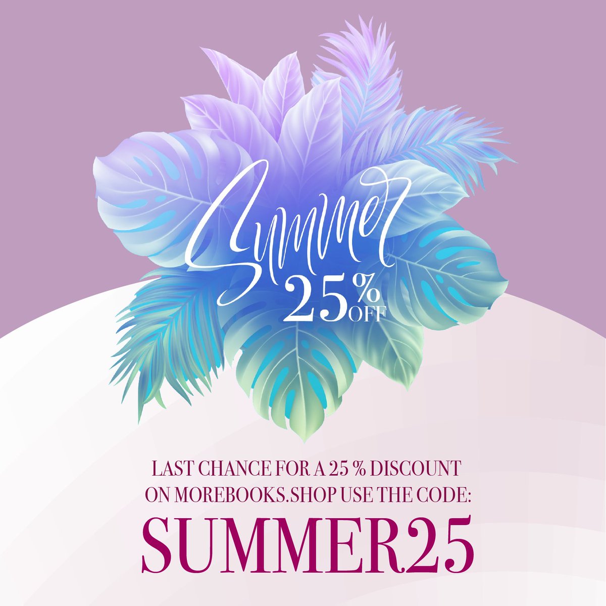 📢 Last chance for a 25% on 🌐 morebooks.shop ❗ Use the code SUMMER25 Don't miss this opportunity, enjoy your ☀️ summer! #summer #discounts #buybooks #readbooks 🕐 Hurry up, the offer expires on 12th July at 23:59 EEST