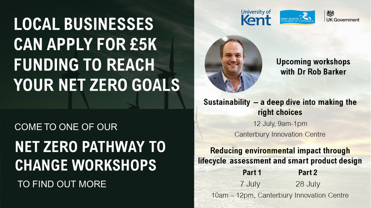 UniKentKEI's tweet image. Dr @RobBarker&apos;s workshop from 9am-1pm today will take a deep dive into making the right choices when it comes to #sustainability. Can&apos;t make it to Canterbury? Your business can join online using the Teams link below:

ow.ly/5nVJ50JRub6

#NetZeroPathwaytoChange