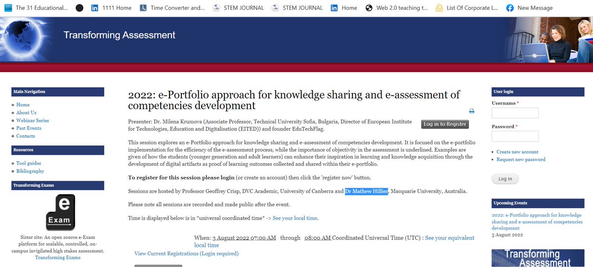m_krumova's tweet photo. 2022: e-Portfolio approach for knowledge sharing and e-assessment of competencies development.  
Join the session on the 03rd of August -> https://t.co/FVHgIiQ8P1 https://t.co/iP3bB2jQHU