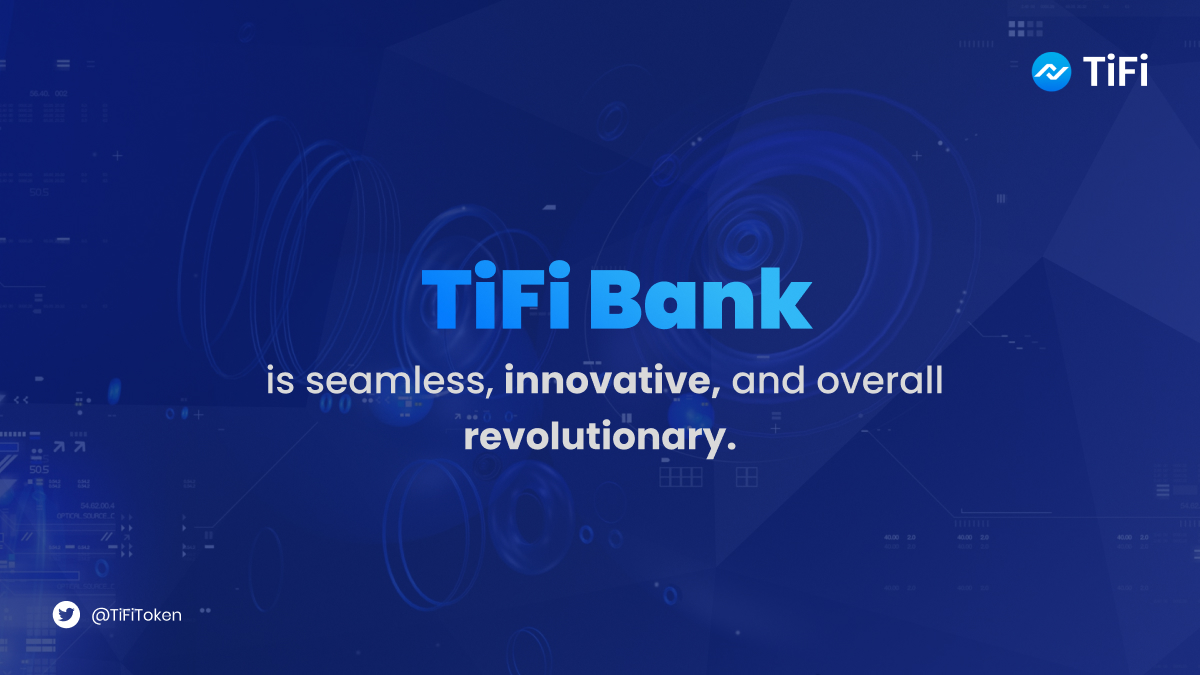 TiFiToken's tweet photo. #TiFiBank is seamless, innovative, and revolutionary🔥

Get set for the big announcement Today🎉 https://t.co/iHkID8Y2SW
