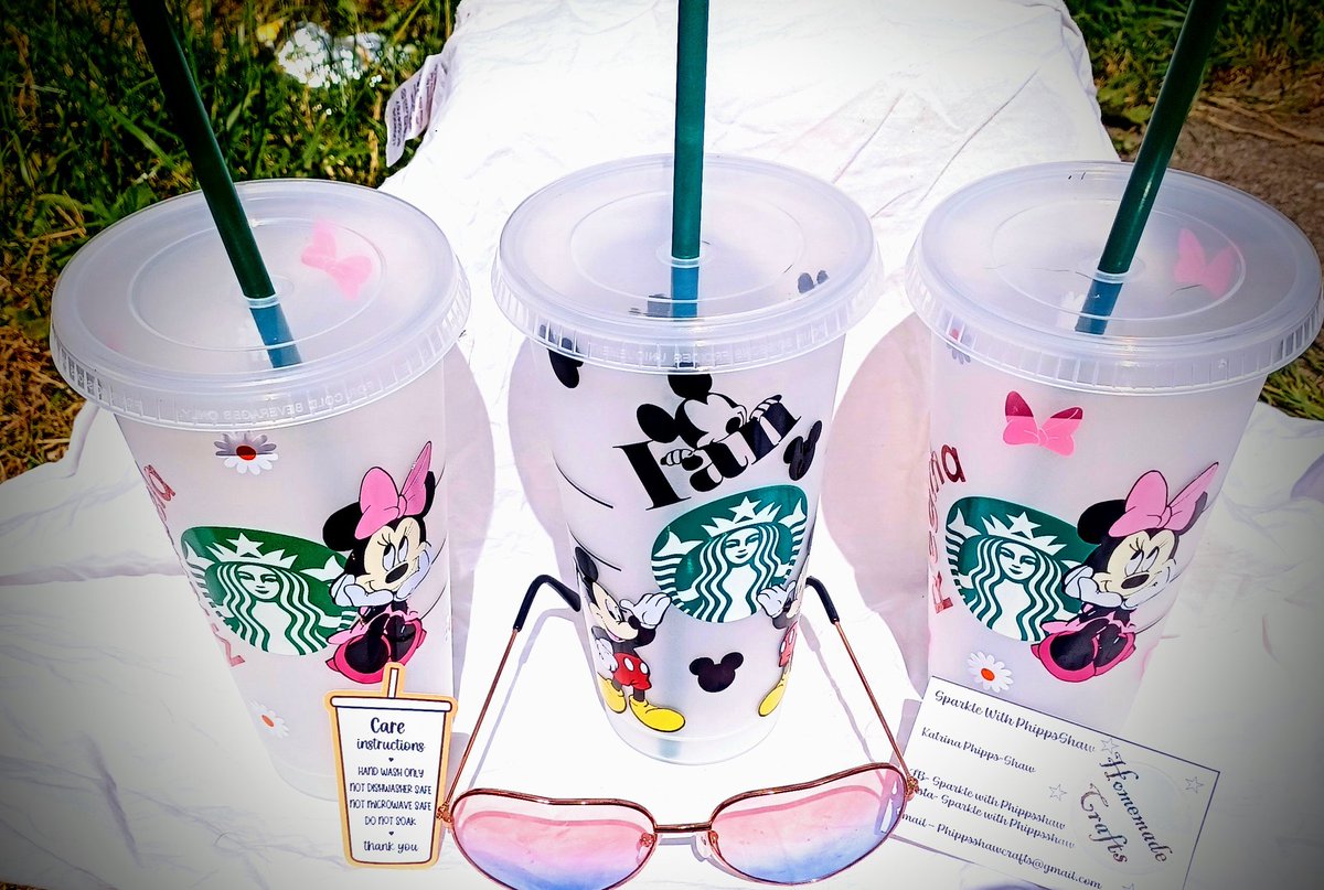 Sparkphippsshaw's tweet photo. Disney inspired Micky and Minnie coldcups 

#minniemouse #mickymouse #starbucks #summertime https://t.co/Ref10DQCbs