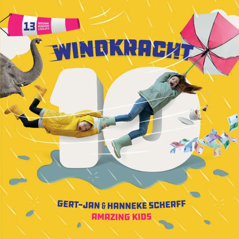 Windkracht 10 is het feestelijke jubileumalbum van Gert-Jan &amp; Hanneke Scherff en Amazing Kids. Een vrolijke cd vol inspiratie voor gezinnen, kinderkoren en kerken.

Vraag ernaar bij jouw Chr. boekwinkel of kijk op buff.ly/3RhXXpQ