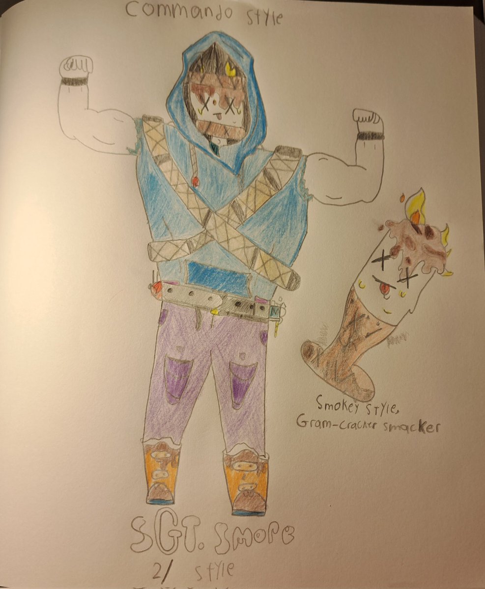 Top5Kids3's tweet photo. I like to try out with this #SLRiftedReality, bring along a toasty friend with SGT.Smore, Comes with the puff pack and the gram-cracker smacker, also comes with the edit style commando #Fortnite #FortniteVibin #FortniteArt #FortniteChapter3Season3 https://t.co/8GflSa7IMo