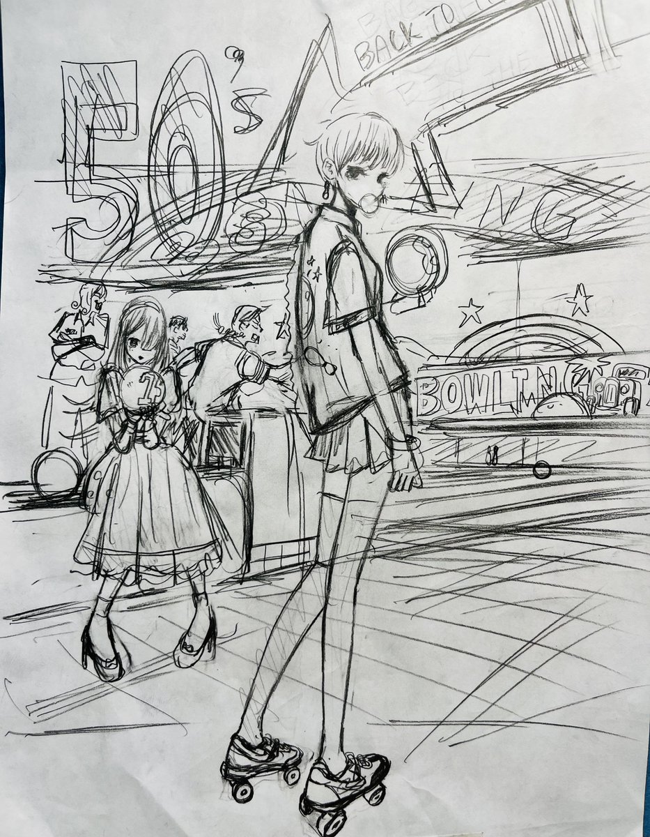 とあるなにかのラフ 