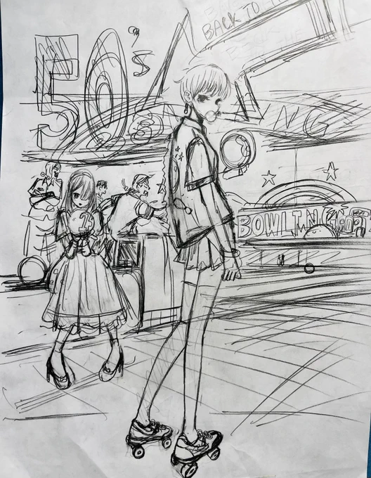 とあるなにかのラフ 