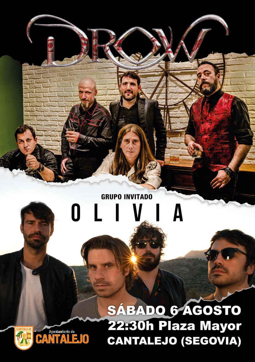 Drow_Metal's tweet photo. ¡¡Teníamos muchas ganas de anunciar esto!! Volveremos a subirnos a un escenario el día 6 de agosto en Cantalejo (Segovia) junto a nuestros queridos amigos @oliviarockband 
Organiza el Ilustre @Ayto_Cantalejo 
Entrada gratuita.
Os esperamos. https://t.co/MMk91WzVYL