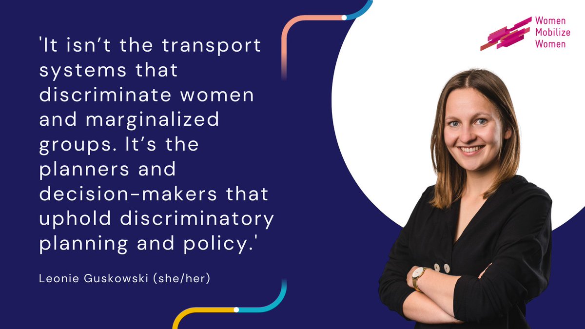 WomenMobilize's tweet photo. We are #WomenMobilize Women! 👋 Introducing the people coordinating this growing network for #genderequitable transport. 
Project Manager @LGuskowski says: 'With Women Mobilize Women, I am committed to dismantle discriminatory structures by giving a voice to the unheard.' https://t.co/48XtVXKiXM