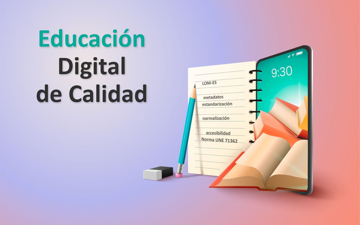 educaINTEF's tweet photo. ¡Echa un 👁️ a la sección "Educación digital de calidad" de nuestra web! #EDUcalidad

Encontrarás información sobre:

📋Cómo evaluar #RecursosEducativos
📁El perfil de aplicación de metadatos LOM-ES
✅Estándares educativos

🔗https://t.co/Bd1vsMYzVa https://t.co/0lueo660Lp