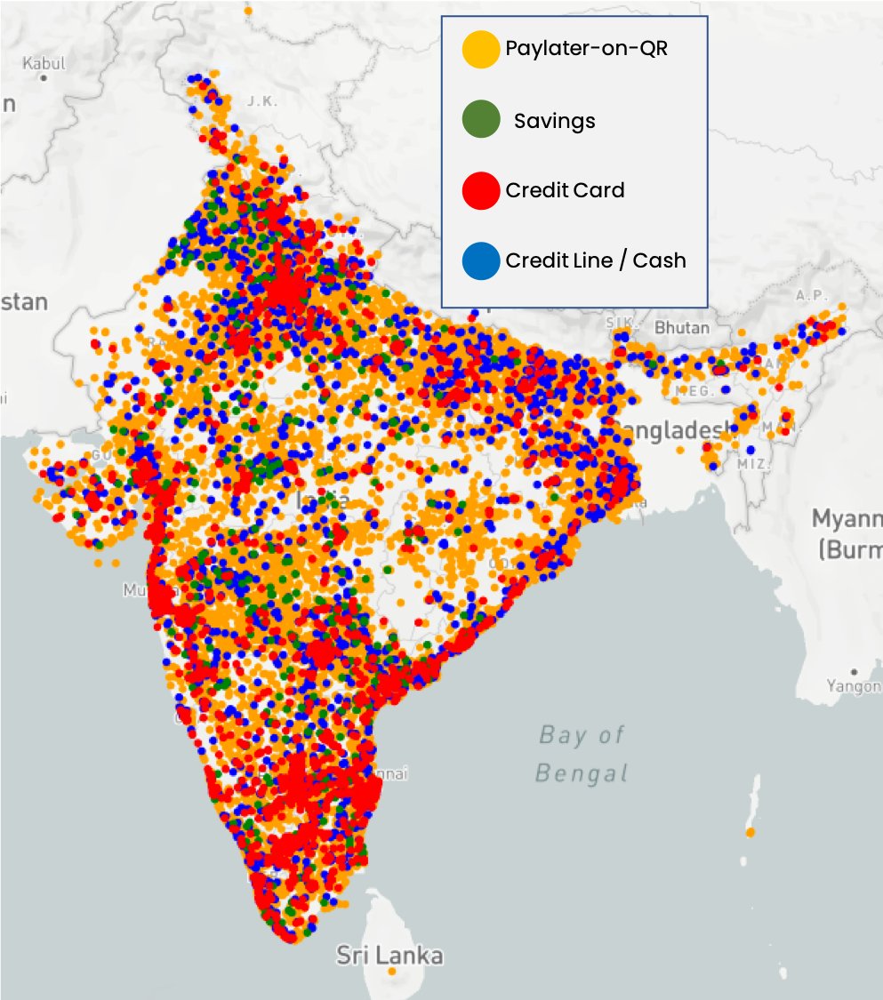 anujkacker's tweet photo. A heat-map that gives dil-ko-thandak :)

The team showed this &amp; how our products are impacting our consumers' lives. Made us all super proud!🤗

Freo's products are used across ~85% of pincodes 🇮🇳

And this is just 1 week of txns

Lets turn up the heat, team @FreoMoney 🔥 https://t.co/WUgPrT1DEX