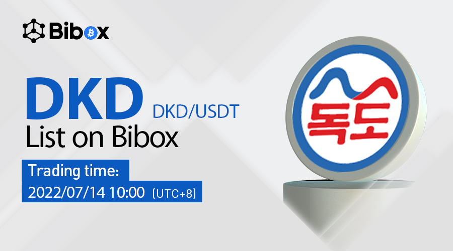 Bibox365's tweet image. Bibox is thrilled to announce the listing of Dokdo(DKD) under the trading pair DKD/USDT @dokdo_sh
Deposit: 7/13/2022 15:00 (UTC+8)
Trading: 7/14/2022 10:00 (UTC+8)
Withdrawal: 7/14/2022 10:00 (UTC+8)
Details：bibox.zendesk.com/hc/en-us/artic…