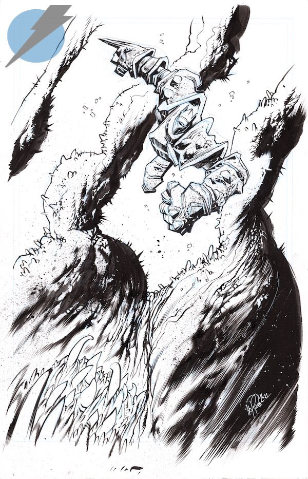 Samuraiox's tweet photo. But now we are moving onto #StepByBloodyStep and I’m absolutely enamored by it all. Wordless story that has the art doing almost all the heavy lifting - the same team that brought #Coda into my life also has this…my, what I wouldn’t do for a @JamesHarren1 cover of this first!!! https://t.co/QKabIFA0H6