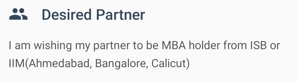 vikasgautham_R's tweet image. came across this in a profile in a matrimony app! that&apos;s highly specific! And more so, it probably should have been Calcutta and not Calicut! Please change so that you don&apos;t miss out! 😂 #matrimonyapp #arrangedmarriagemarket #indiangirls #indianparents #marriagefilters #marriage