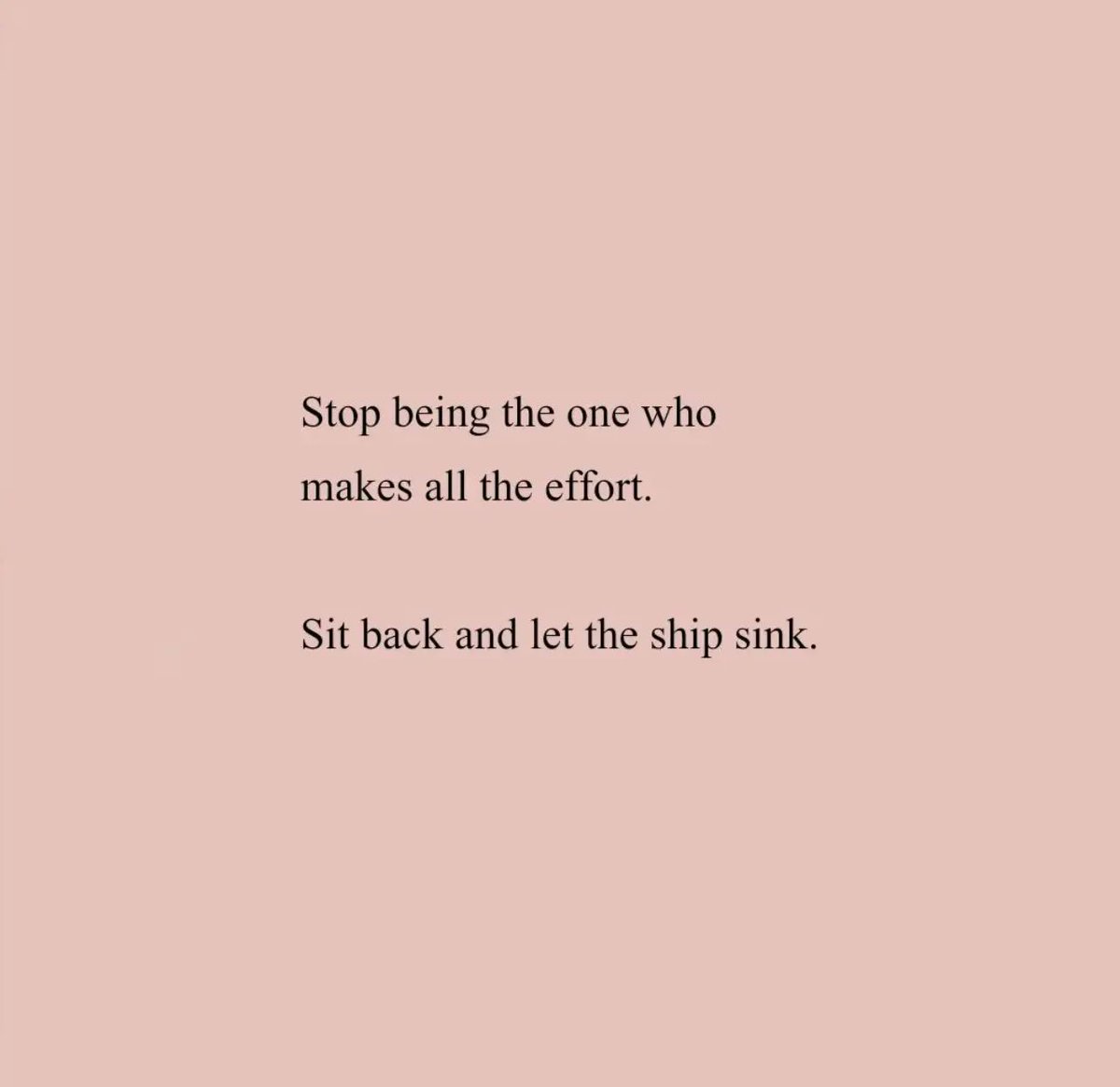 stop letting things be one-sided.