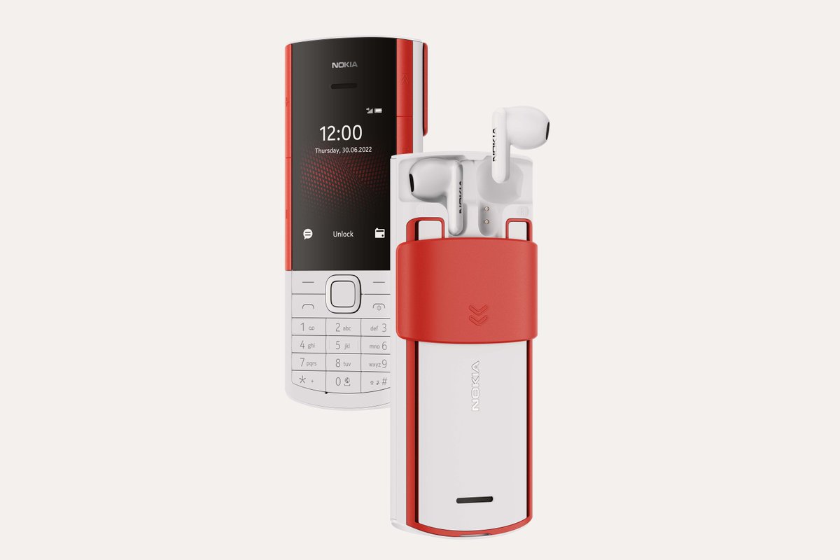 This Nokia phone has a hidden charging case for included earbuds