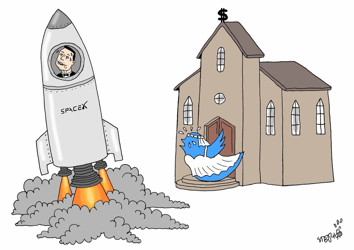 stephff cartoonist (@stephffart) on Twitter photo #ElonMusk #elonmusktwitter #ElonMuskPullsOut <a href="/CartooningPeace/">Cartooning for Peace</a> <a href="/cartoonmovement/">Cartoon Movement</a> <a href="/pedroletti/">Brice Pedroletti</a>
cartoon from Stephff #ElonMusk #elonmusktwitter #ElonMuskPullsOut <a href="/CartooningPeace/">Cartooning for Peace</a> <a href="/cartoonmovement/">Cartoon Movement</a> <a href="/pedroletti/">Brice Pedroletti</a>
cartoon from Stephff