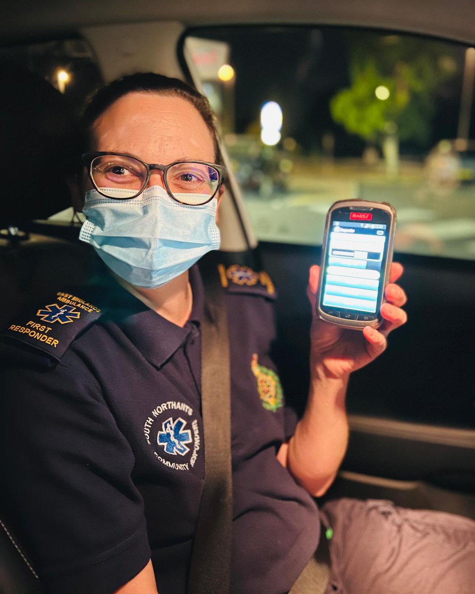 Last night, Alicia &amp; <a href="/CFR_RA878/">CFR - NH053 🚑</a> had a buddy shift to familiarise Alicia with the <a href="/TerrafixLimited/">Terrafix Limited</a> device covering #Northampton. The #Terrafix device allows us to use our own vehicles and become a tracked resource <a href="/EMAS_CFR/">EMAS Community Response Team</a> <a href="/EMASNHSTrust/">East Midlands Ambulance Service NHS Trust</a>