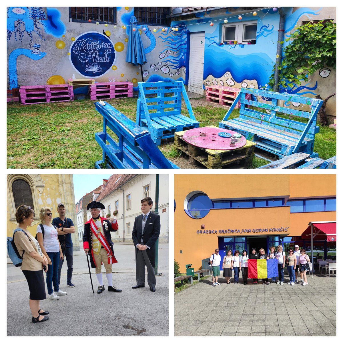 klaula's tweet photo. Last week #Lib4Freen team from Sirna Rural Library in Romania of #ErasmusPlusProject visited the library Gradska knjižnica"Ivan Goran Kovačić" @VisitKarlovac #Librariesbuildcommunities https://t.co/8Mmw0FxJ6G