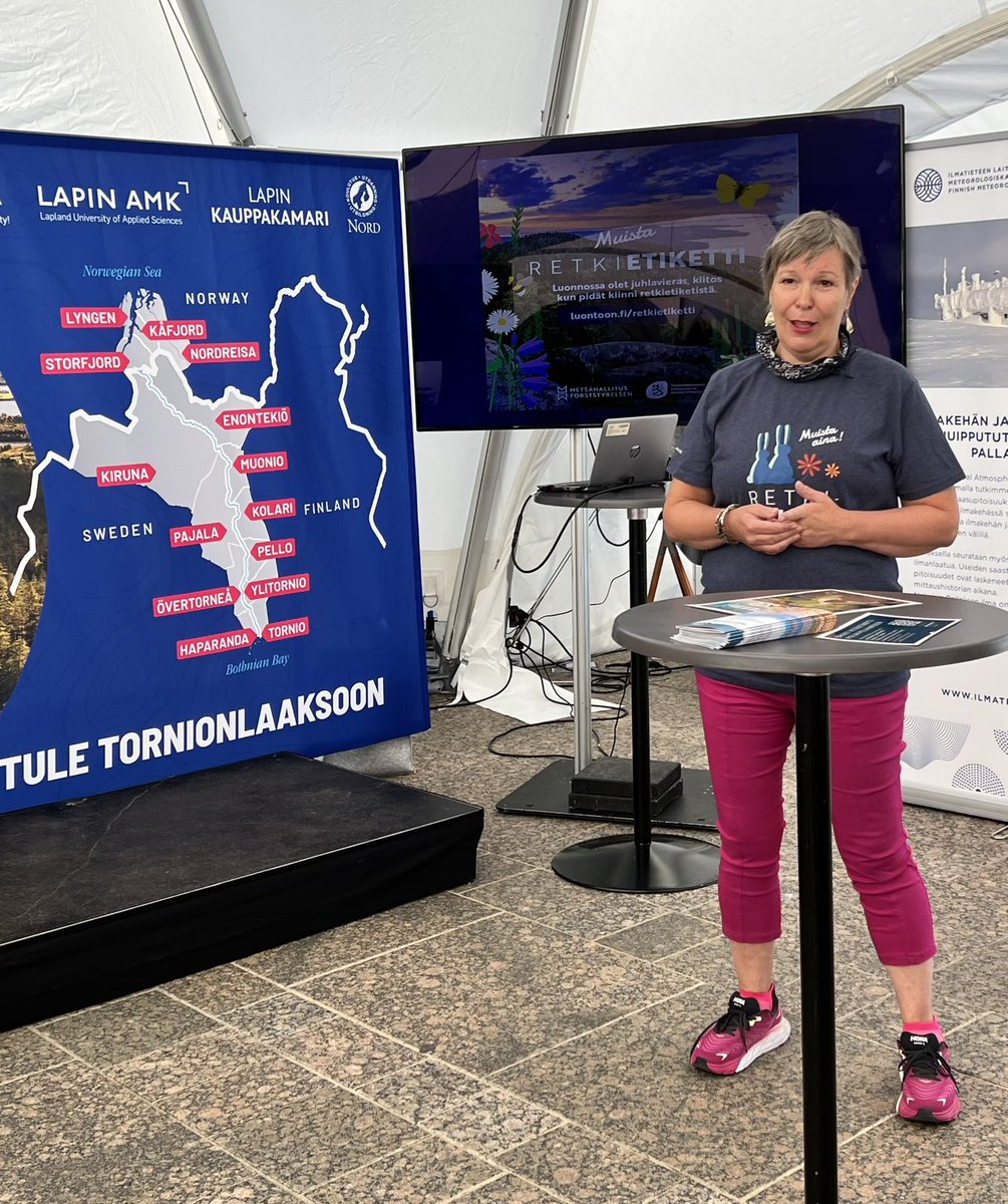 Kahdeksan vuodenaikaa ja #maailmanpuhtainilma. Hienoa yhteistyötä yhteisten tavoitteiden eteen Tornion-Muonion jokilaaksossa alueella, jonka vahvuus tulee luonnosta. Aiheeseen voi tutustua Rantalavan viereisessä teltassa koko #SuomiAreena ajan. <a href="/Metsahallitus/">Metsähallitus</a> <a href="/Luontopalvelut/">Luontopalvelut</a>